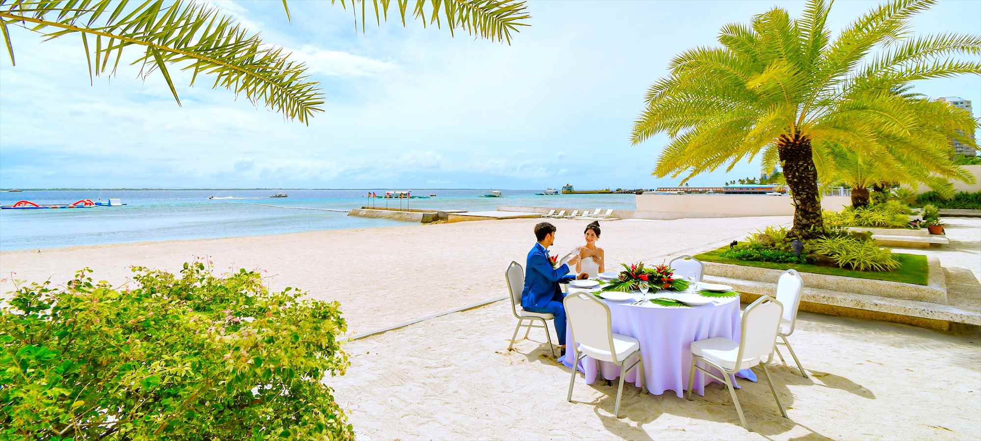 ビー・リゾート・マクタン・セブ　セブ島・ビーチ・ウェディング・レセプション・パーティー