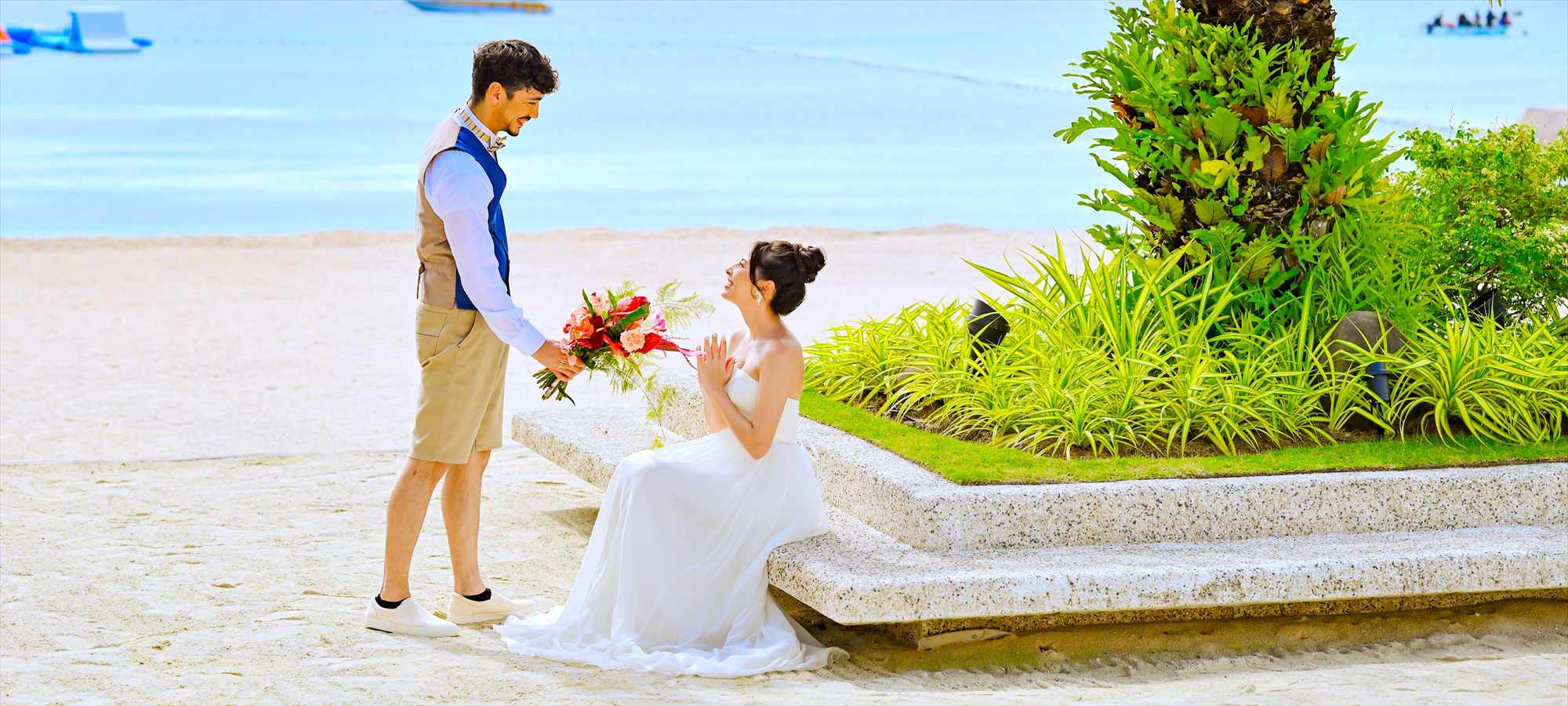 ビー・リゾート・マクタン・セブ　セブ島・ビーチ・ウェディング・フォト・挙式・結婚式