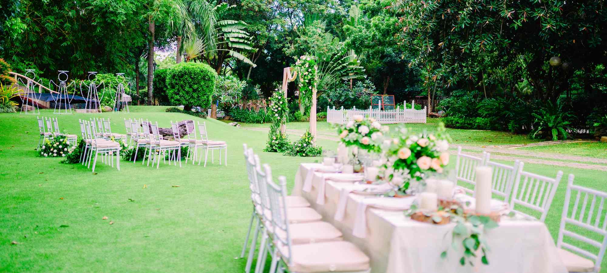 セブ・ホワイト・サンズ・リゾート セブ島・ヒストリック・ガーデン・ウェディング・レセプション・パーティー