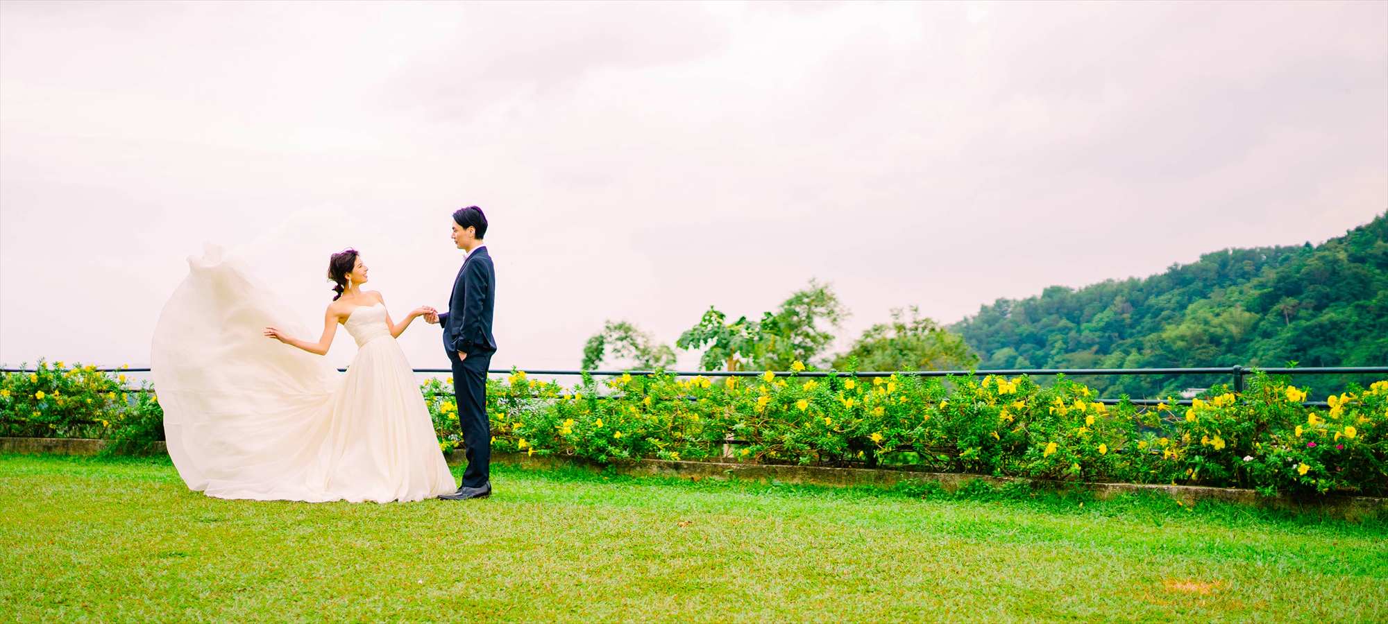 シャトー・デ・ブサイ セブ島・レストランウェディング・ヒルトップ・ガーデン・ウェディングフォト