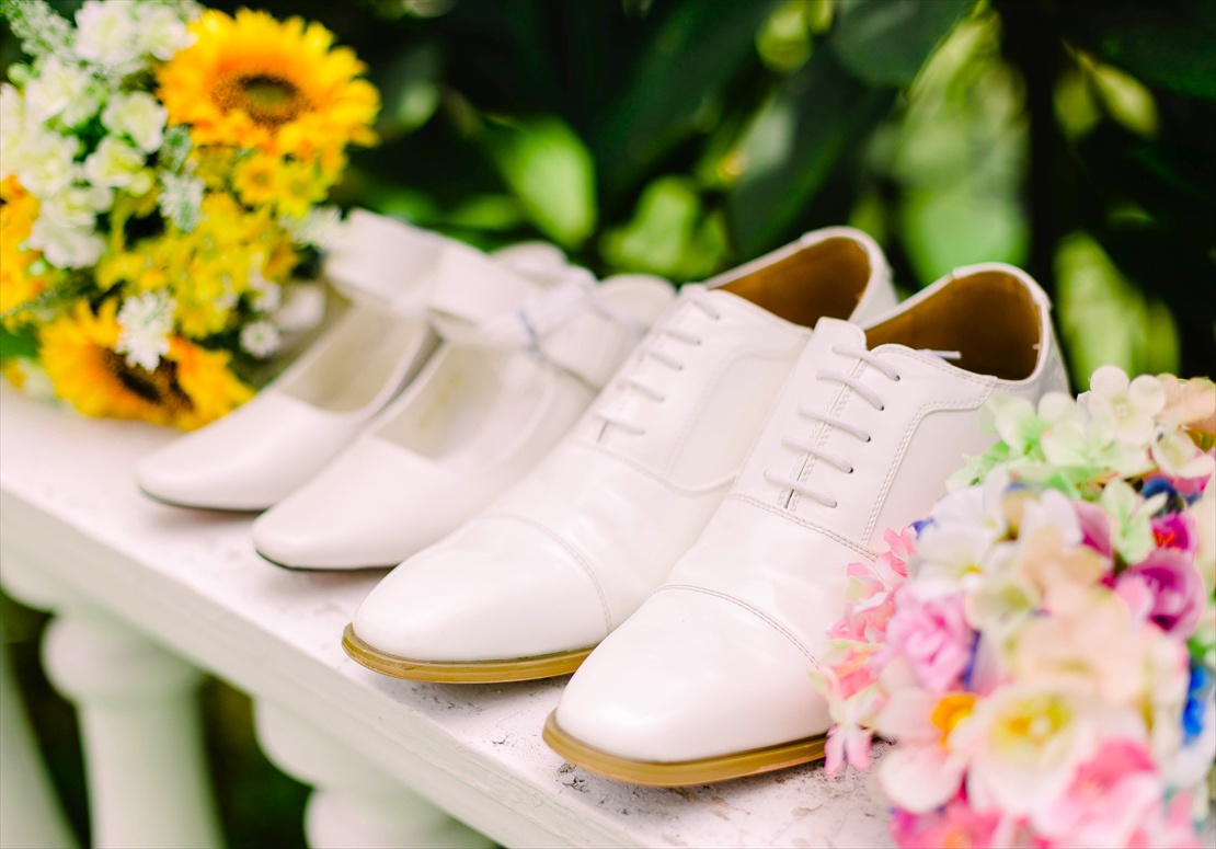 シャトー・バイ・ザ・シー・セブ島ウェディング　挙式前にガーデンにて小物撮影