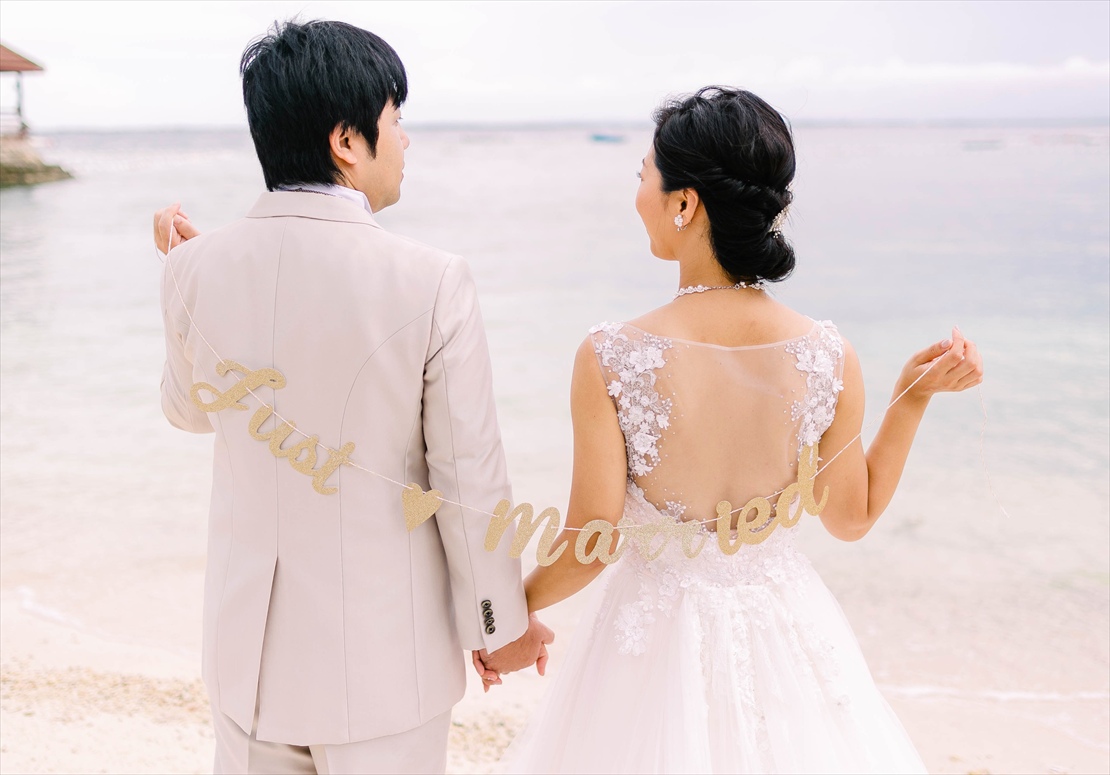 シャトー・バイ・ザ・シー・セブ島ウェディング　ビーチにて挙式前撮影