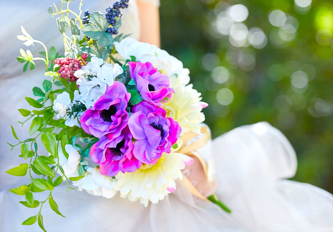 クリムゾン・リゾート・マクタン・セブウェディング　挙式用生花ブーケ