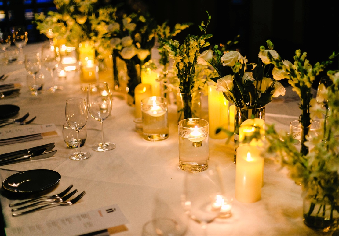 Crimson Resort & Spa Mactan Cebu Wedding Ceremony (14) クリムゾン・マクタン・セブウェディング キャンドル・生花装飾