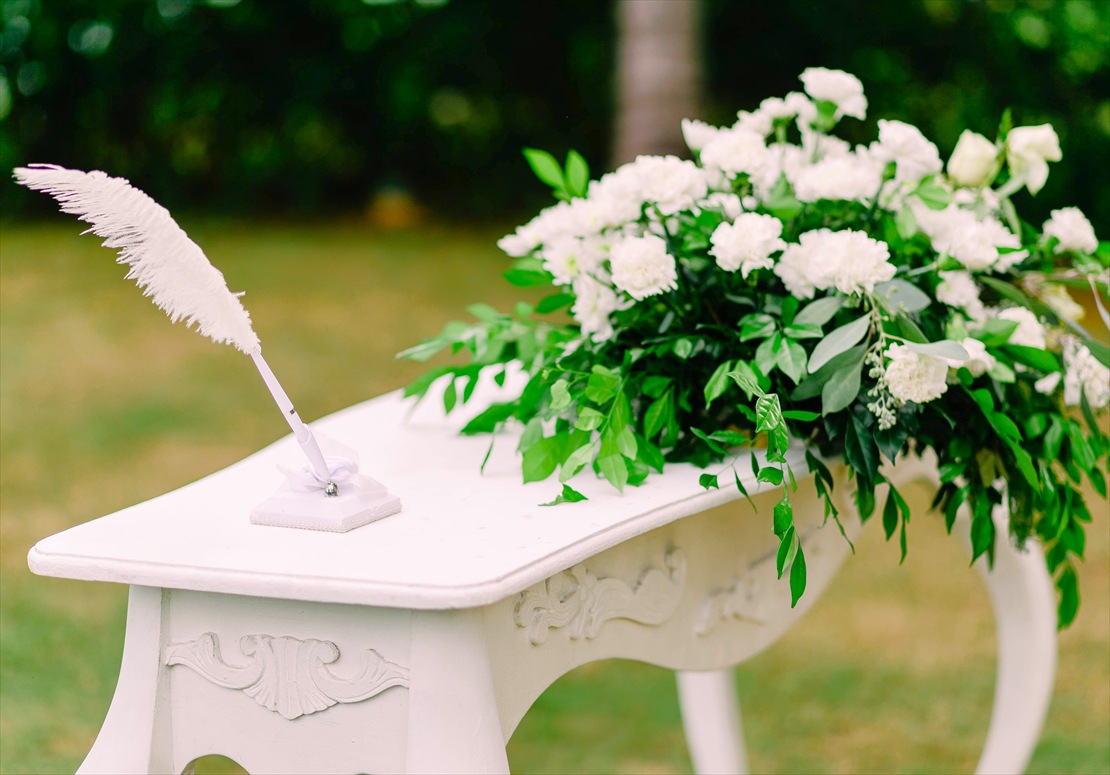 Crimson Resort & Spa Mactan Cebu Wedding Ceremony (4) クリムゾン・マクタン・セブ挙式 祭壇生花装飾