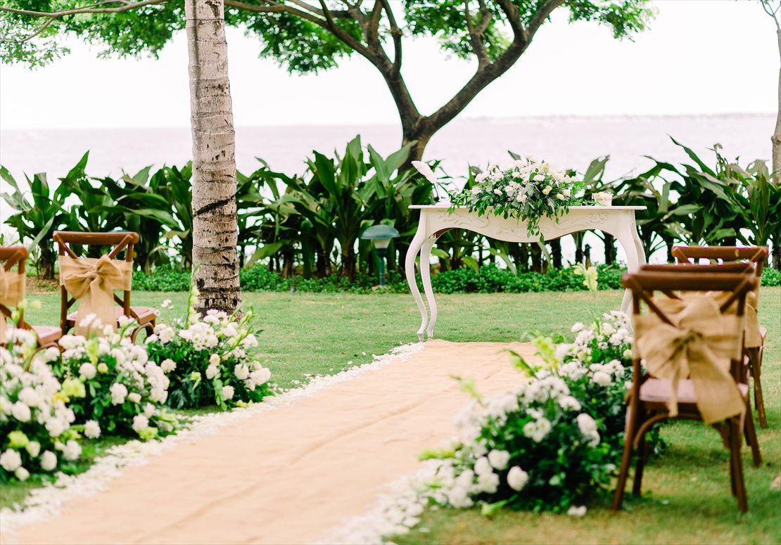Crimson Resort & Spa Mactan Cebu Wedding Ceremony (6) クリムゾン・マクタン・セブ挙式 海を臨むヴィラ・ガーデン・ウェディング