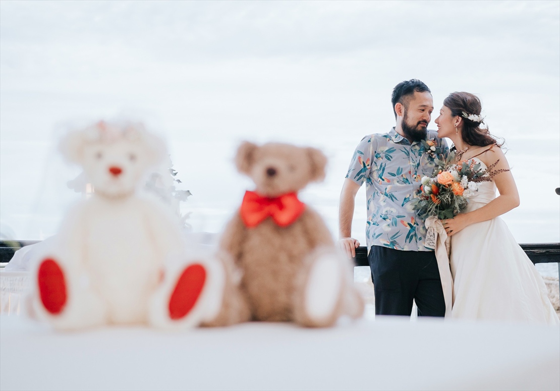 プランテーションベイ・マクタン・セブ結婚式　お持込みアイテムとの挙式後撮影