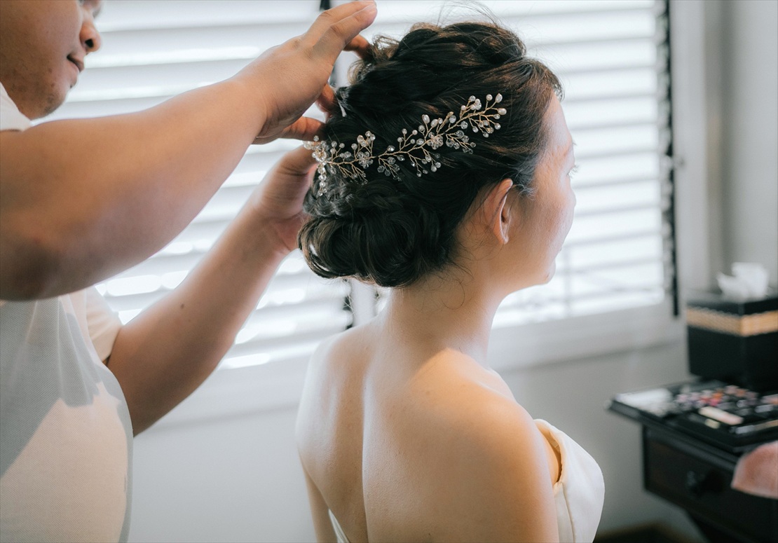 プランテーションベイ・マクタン・セブ島ウェディング　新婦様お仕度シーン