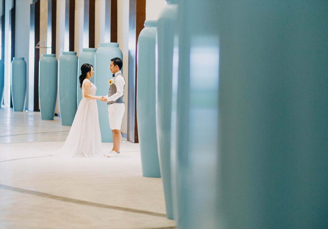 デュシタニ・マクタン・セブ結婚式　リゾート屋内撮影
