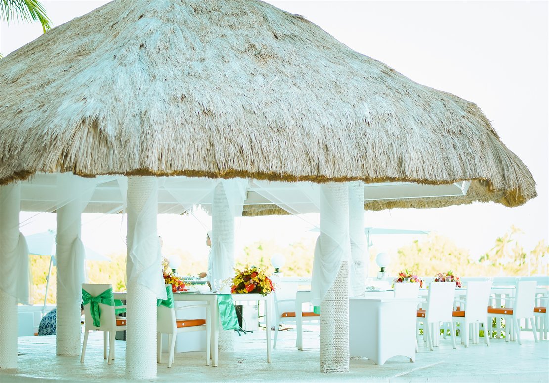 パシフィック・セブ・リゾート・セブ島結婚式　挙式後パーティー　会場全景