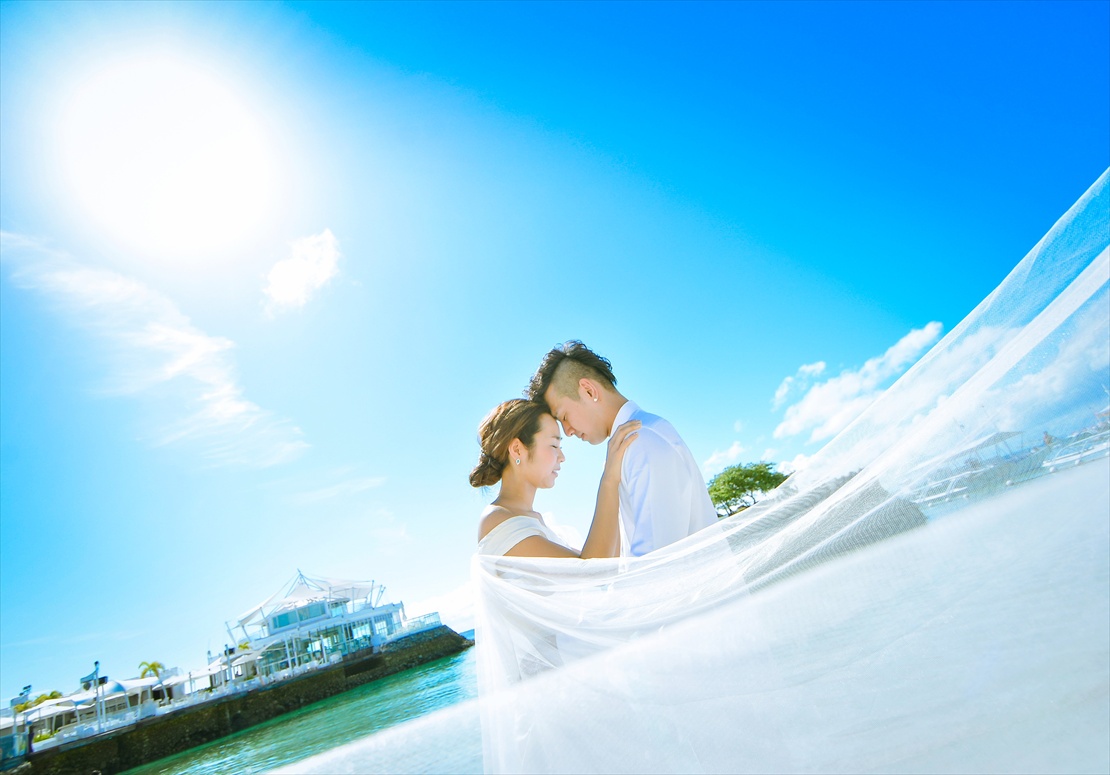 モーベンピック・マクタン・アイランド・セブウェディング　神秘的なベールショット