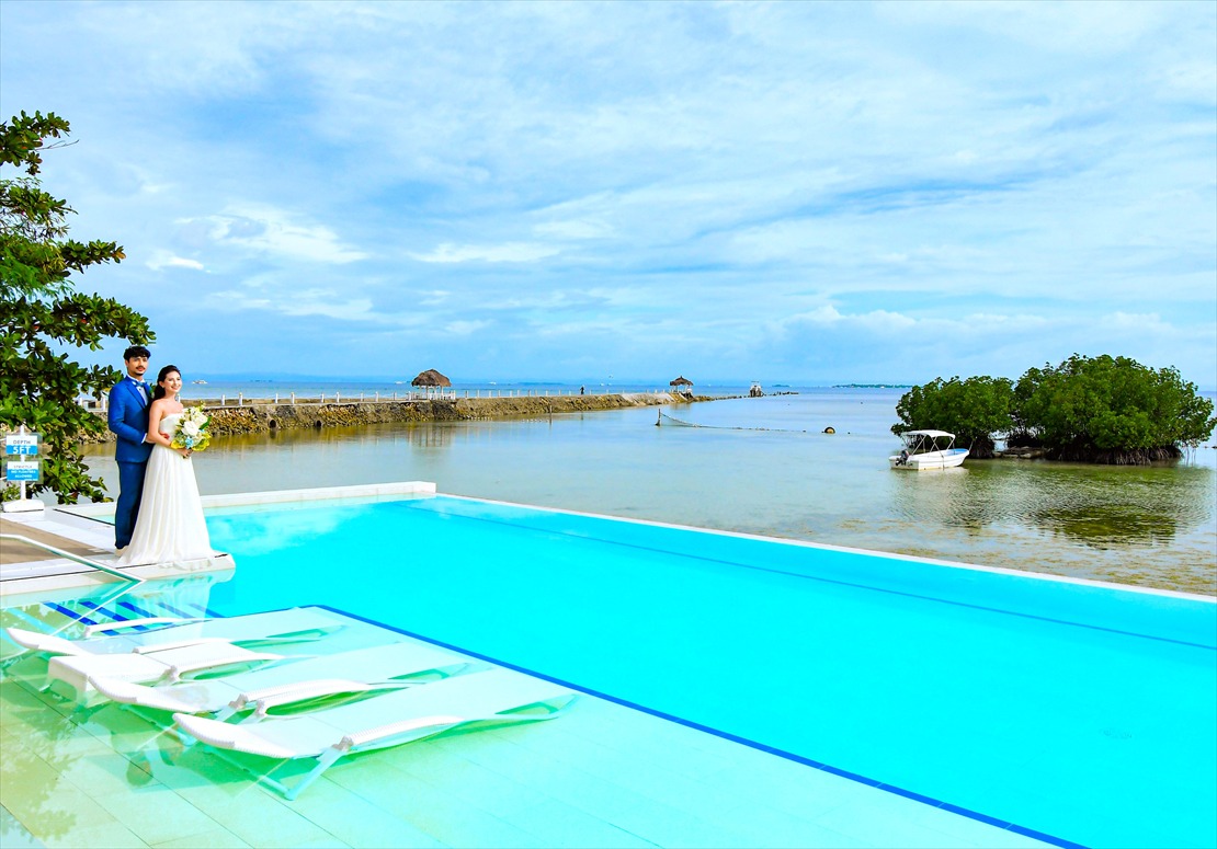 パシフィック・セブ・リゾート・セブ島結婚式　プライベート感溢れるインフィニティ・プール
