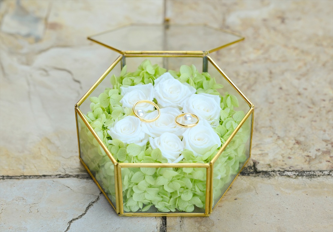 プリザード・フラワー　リングピロー