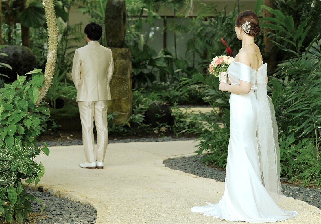 緑が美しいリゾート内ガーデン