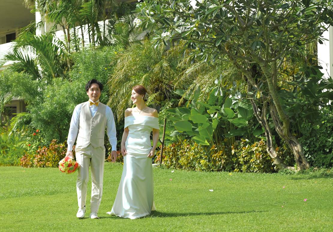 セブ島　ガーデンにて挙式前撮影