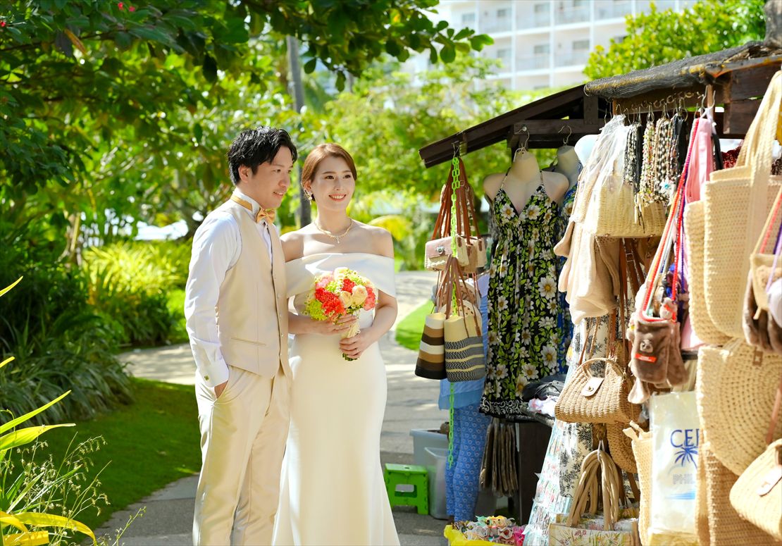 リゾート内売店にて