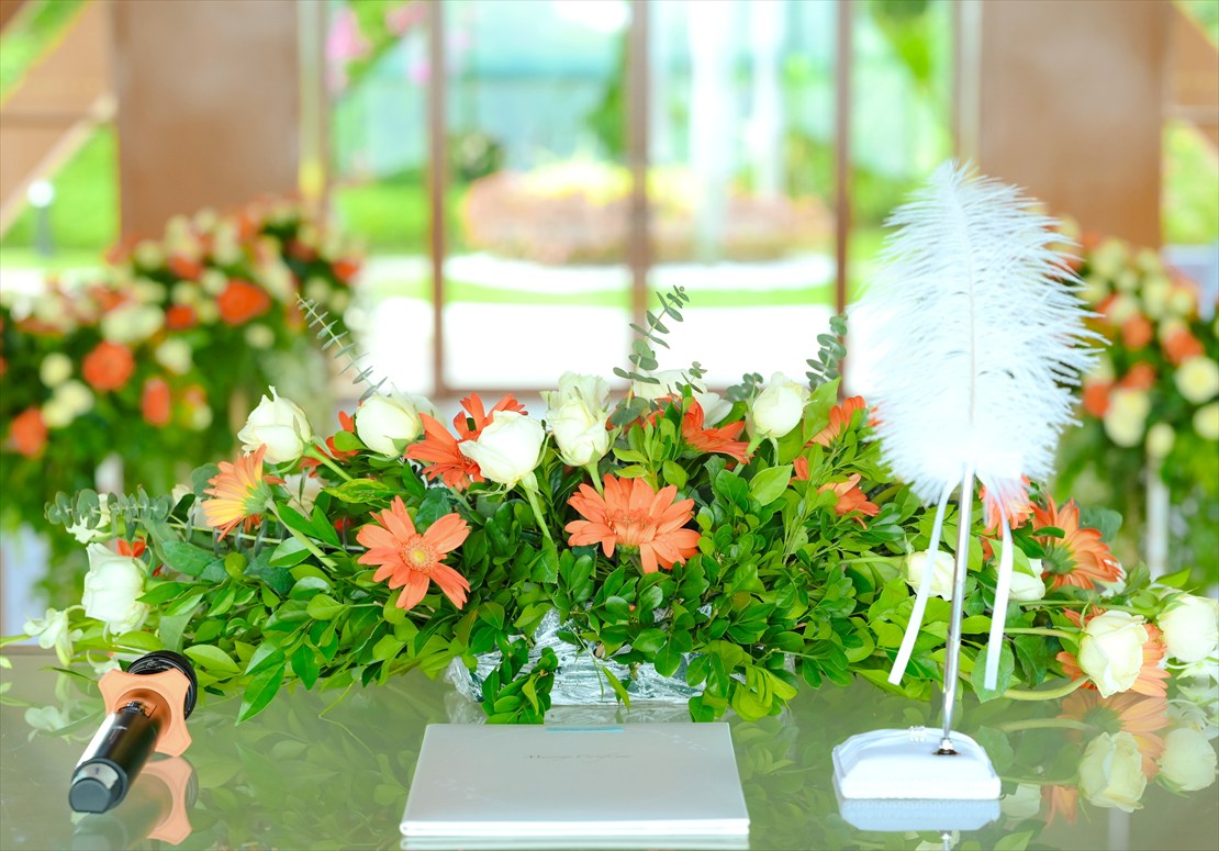 シャングリラ・マクタン　祭壇生花装飾